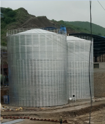 绵竹粮食钢板仓的安装全过程不用热焊接